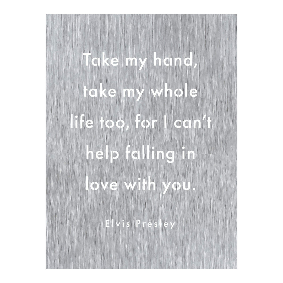 Prairie Dance Proudly Handmade in South Dakota, USA Brush Finish "Take My Hand" Decorative Wall Sign