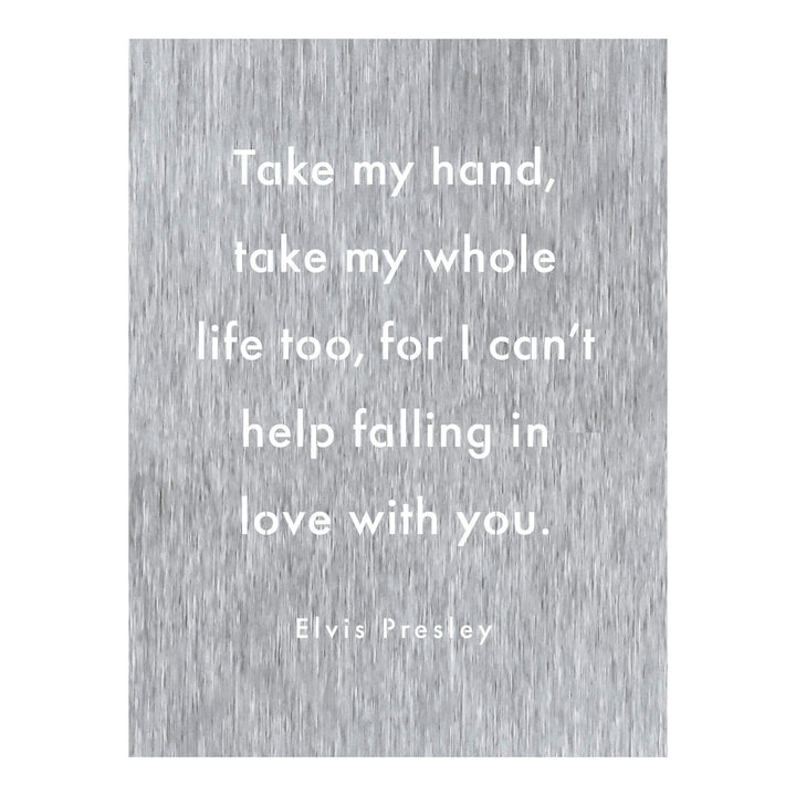 Prairie Dance Proudly Handmade in South Dakota, USA Brush Finish "Take My Hand" Decorative Wall Sign