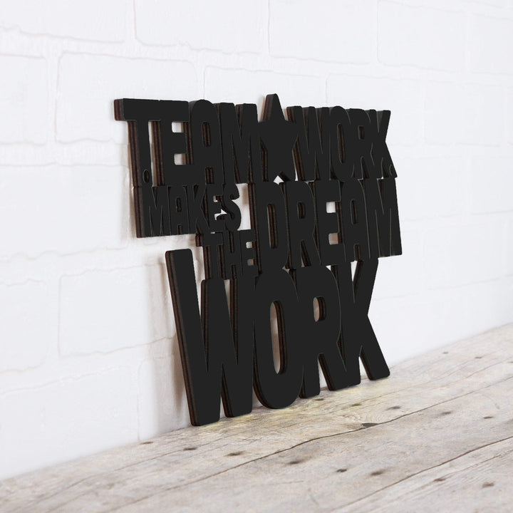 Spunky Fluff Proudly Handmade in South Dakota, USA Medium / Black Teamwork Makes the Dream Work