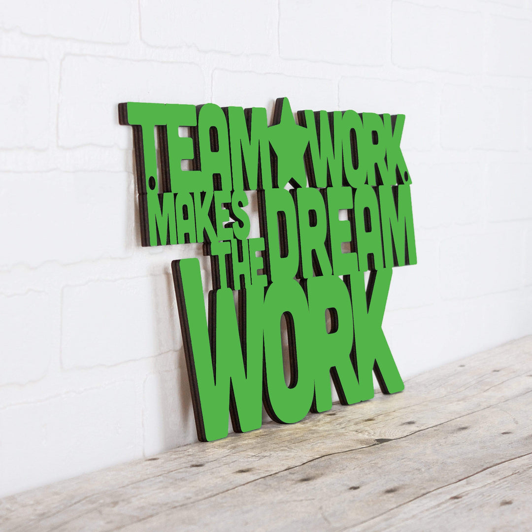 Spunky Fluff Proudly Handmade in South Dakota, USA Medium / Grass Green Teamwork Makes the Dream Work