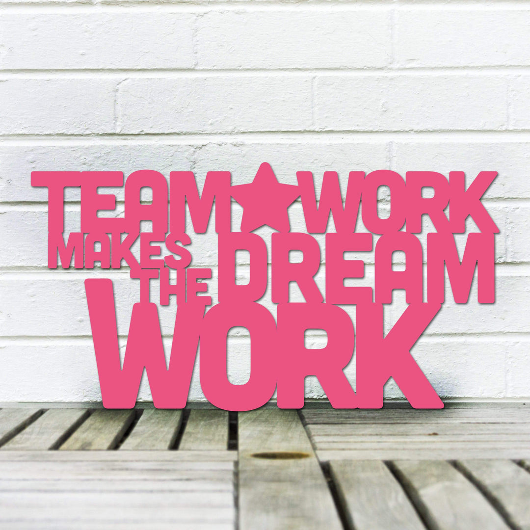 Spunky Fluff Proudly Handmade in South Dakota, USA Medium / Magenta Teamwork Makes the Dream Work