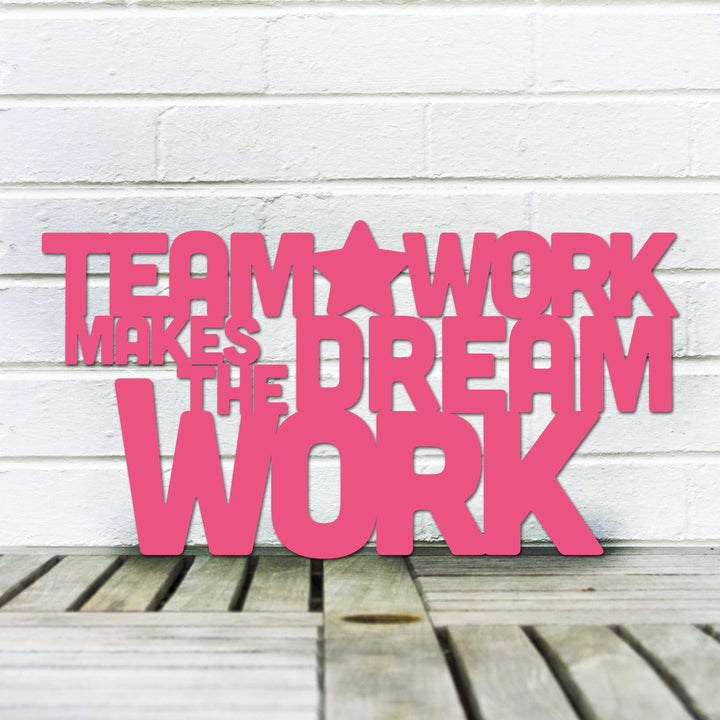 Spunky Fluff Proudly Handmade in South Dakota, USA Medium / Magenta Teamwork Makes the Dream Work