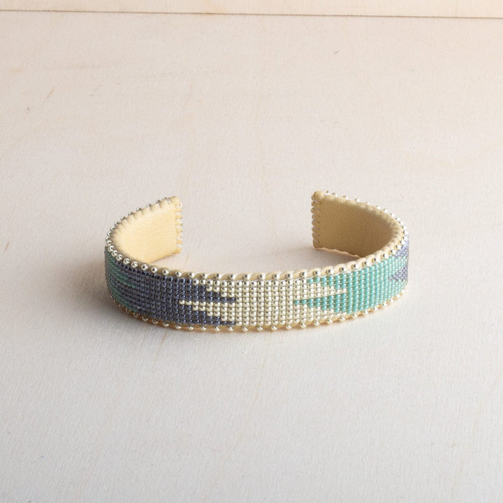 Etkie Jewelry Tess Beaded Glass Cuff -Small