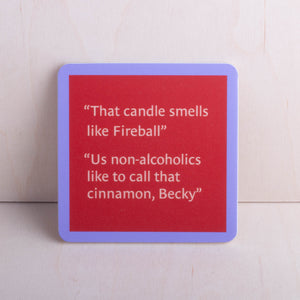 Drinks on Me Coasters Drinkware The Candle Smells Coaster
