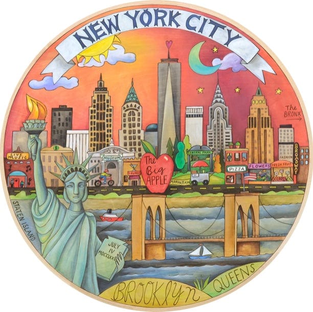 Sticks Proudly Handmade in Iowa, USA The City That Never Sleeps Lazy Susan