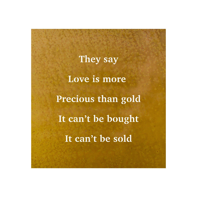Prairie Dance Proudly Handmade in South Dakota, USA Rust Finish They Say Love Is More Precious Than Gold-Wall Art