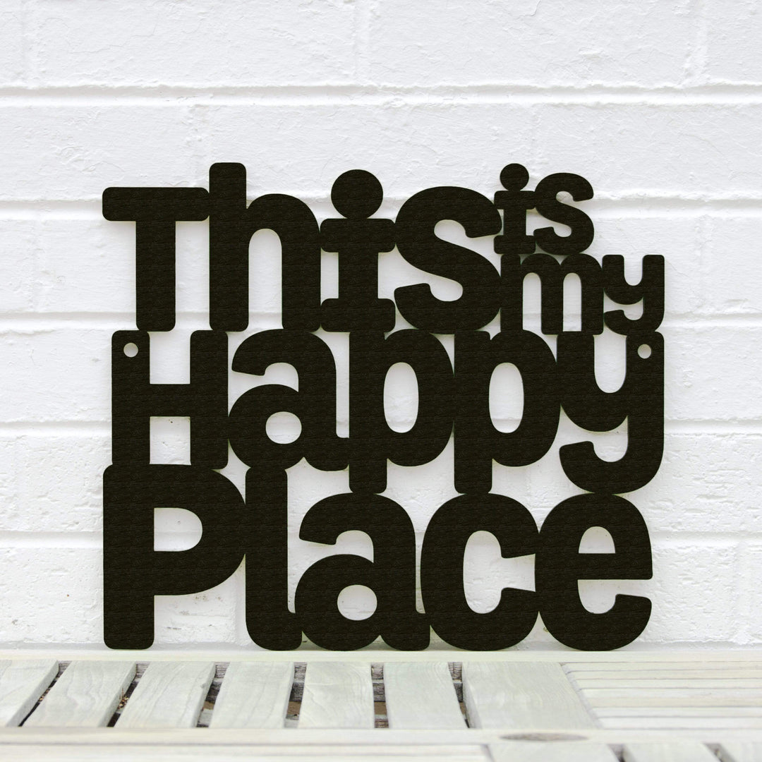 Spunky Fluff Proudly Handmade in South Dakota, USA Small / Black This is my Happy Place