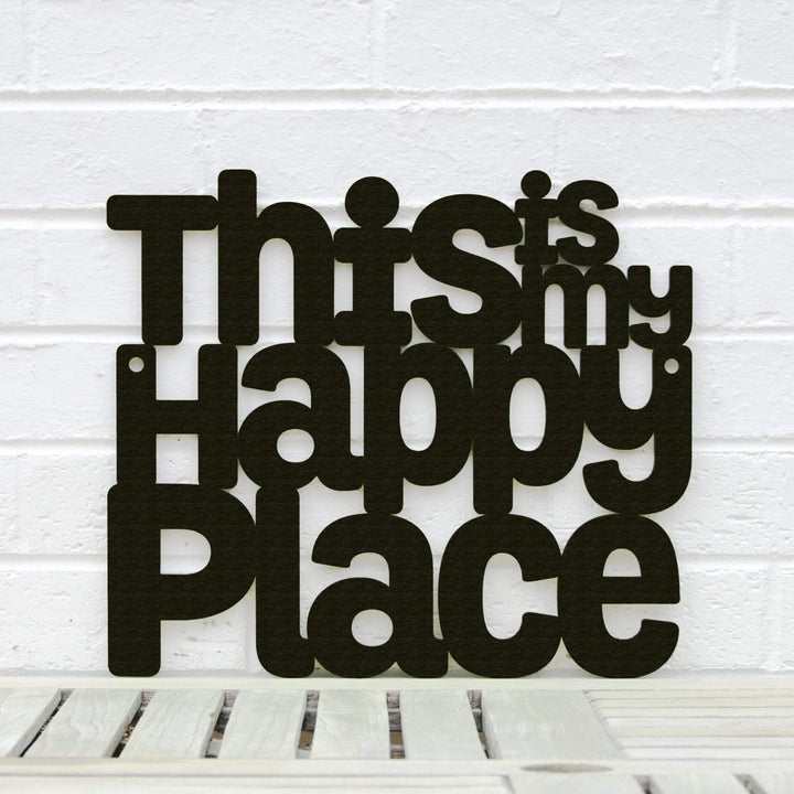 Spunky Fluff Proudly Handmade in South Dakota, USA Small / Black This is my Happy Place