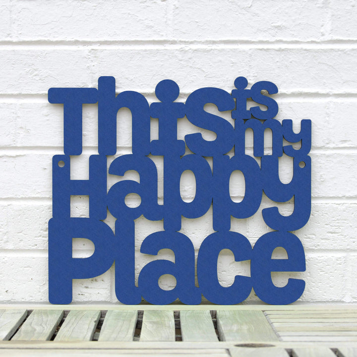 Spunky Fluff Proudly Handmade in South Dakota, USA Small / Cobalt Blue This is my Happy Place
