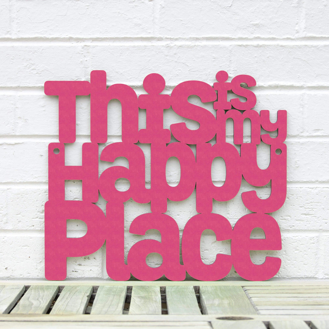 Spunky Fluff Proudly Handmade in South Dakota, USA Small / Magenta This is my Happy Place