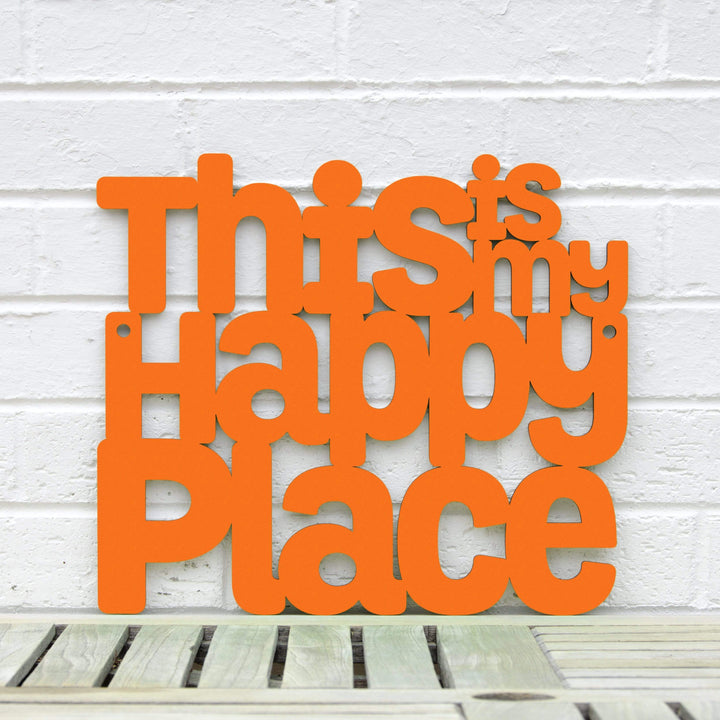 Spunky Fluff Proudly Handmade in South Dakota, USA Small / Orange This is my Happy Place