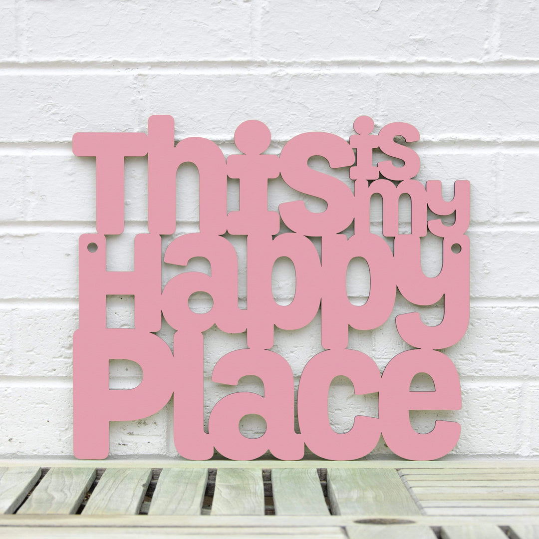 Spunky Fluff Proudly Handmade in South Dakota, USA Small / Pink This is my Happy Place
