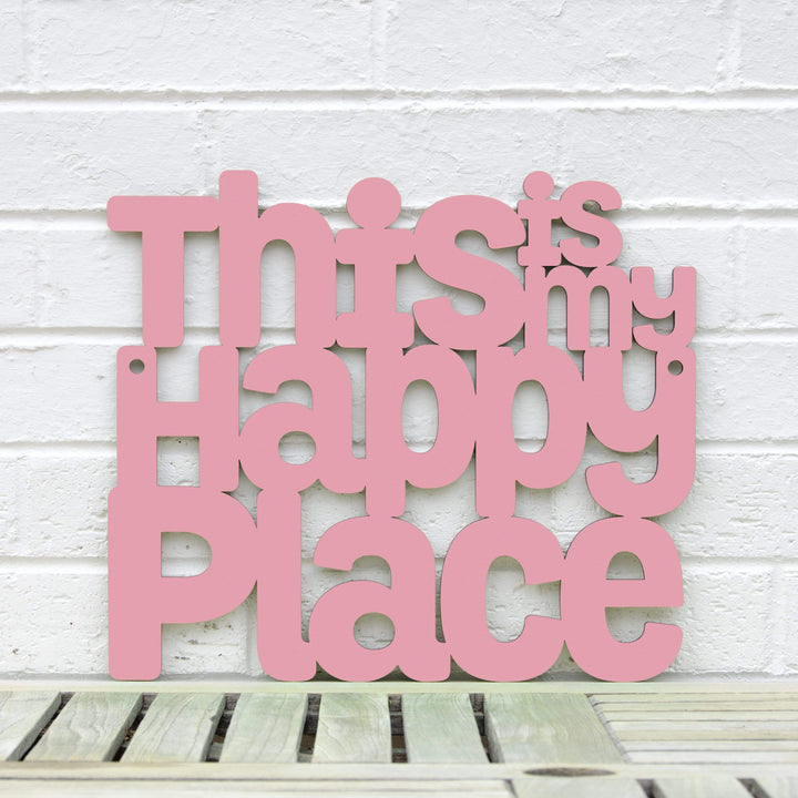 Spunky Fluff Proudly Handmade in South Dakota, USA Small / Pink This is my Happy Place