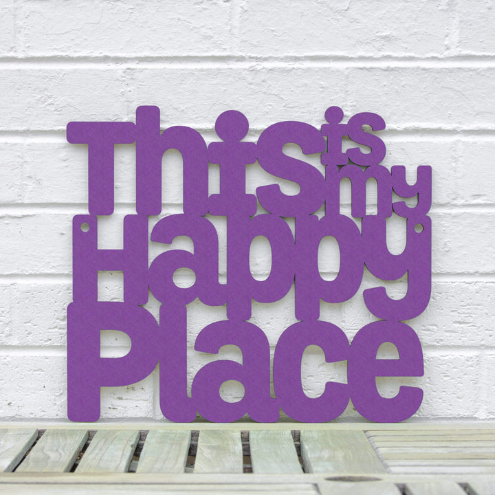 Spunky Fluff Proudly Handmade in South Dakota, USA Small / Purple This is my Happy Place