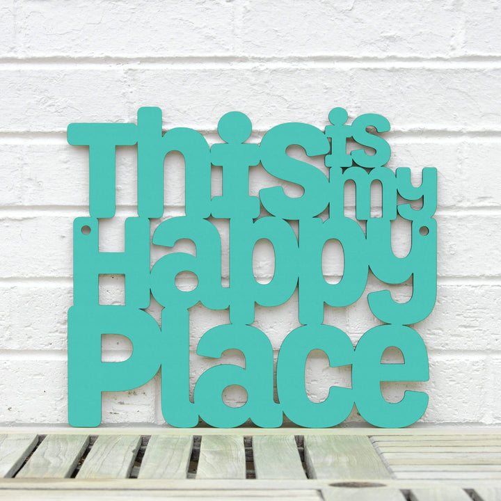 Spunky Fluff Proudly Handmade in South Dakota, USA Small / Turquoise This is my Happy Place