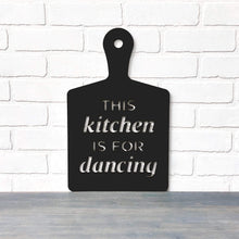 Load image into Gallery viewer, Spunky Fluff Proudly Handmade in South Dakota, USA Medium / Black This Kitchen is for Dancing
