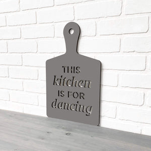 Spunky Fluff Proudly Handmade in South Dakota, USA Medium / Charcoal Gray This Kitchen is for Dancing