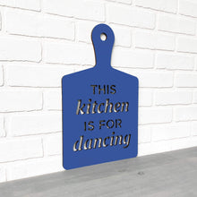 Load image into Gallery viewer, Spunky Fluff Proudly Handmade in South Dakota, USA Medium / Cobalt Blue This Kitchen is for Dancing
