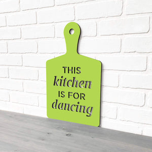 Spunky Fluff Proudly Handmade in South Dakota, USA Medium / Pear Green This Kitchen is for Dancing