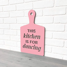 Load image into Gallery viewer, Spunky Fluff Proudly Handmade in South Dakota, USA Medium / Pink This Kitchen is for Dancing
