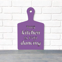 Load image into Gallery viewer, Spunky Fluff Proudly Handmade in South Dakota, USA Medium / Purple This Kitchen is for Dancing
