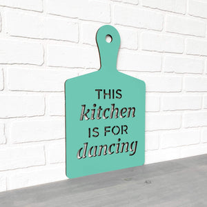 Spunky Fluff Proudly Handmade in South Dakota, USA Medium / Turquoise This Kitchen is for Dancing