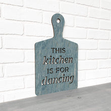 Load image into Gallery viewer, Spunky Fluff Proudly Handmade in South Dakota, USA Medium / Weathered Denim This Kitchen is for Dancing

