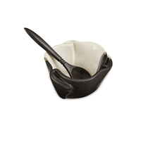 Load image into Gallery viewer, Hilborn Pottery Proudly Handmade in Ontario, CA Black/White Tiny Pot
