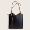 Solo Perche Handbags Made in Italy Varese Leather Convertible Handbag