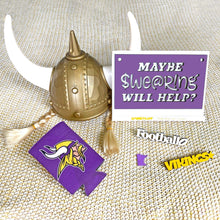 Load image into Gallery viewer, Spunky Fluff Proudly handmade in South Dakota, USA Vikings-Tiny Word Magnet
