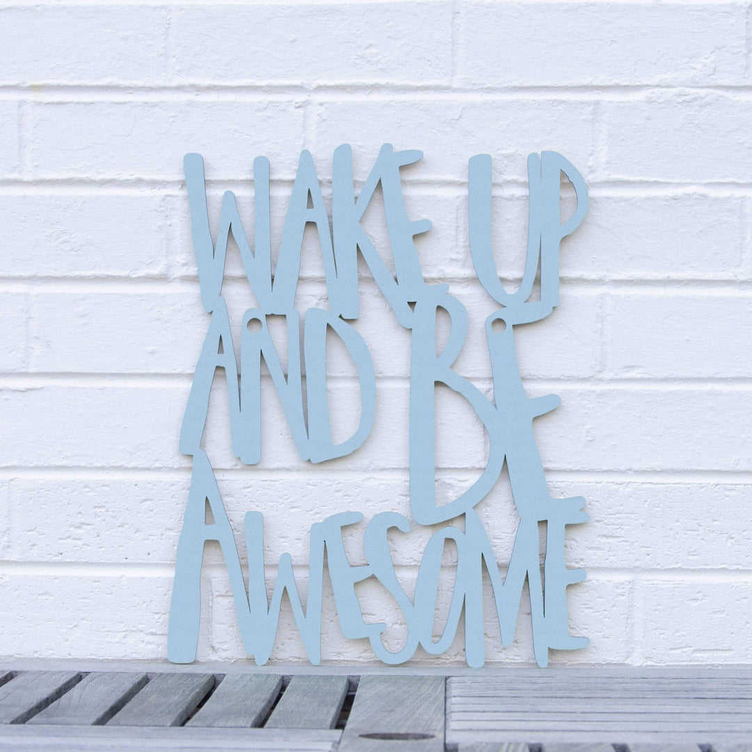 Spunky Fluff Proudly handmade in South Dakota, USA Large / Powder Wake Up and Be Awesome