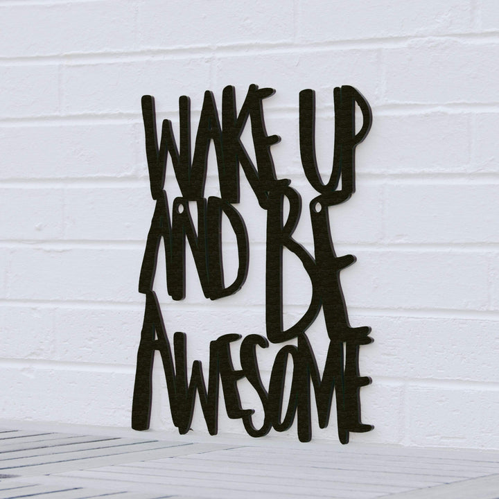 Spunky Fluff Proudly handmade in South Dakota, USA Medium / Black Wake Up and Be Awesome