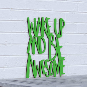 Spunky Fluff Proudly handmade in South Dakota, USA Medium / Grass Green Wake Up and Be Awesome