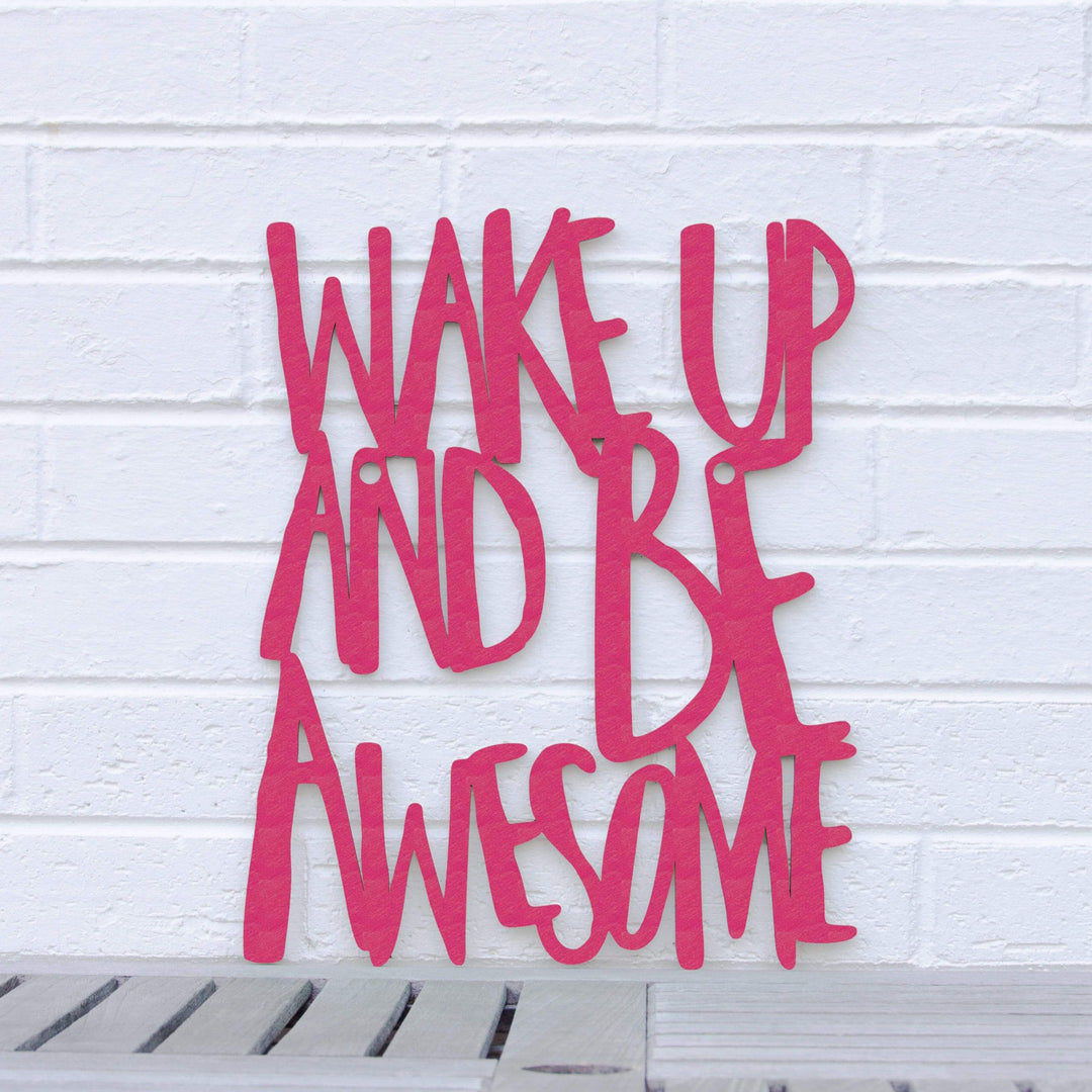 Spunky Fluff Proudly handmade in South Dakota, USA Medium / Magenta Wake Up and Be Awesome