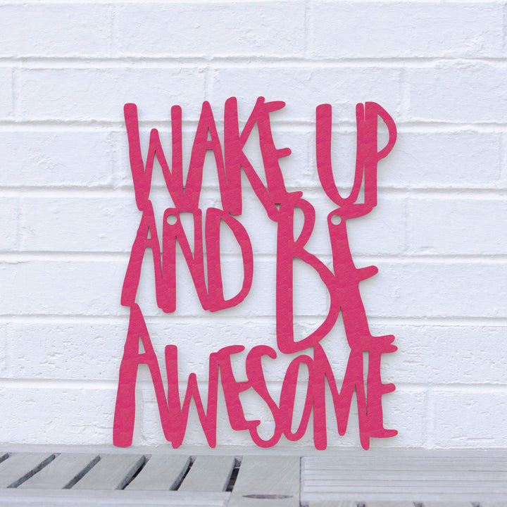 Spunky Fluff Proudly handmade in South Dakota, USA Medium / Magenta Wake Up and Be Awesome