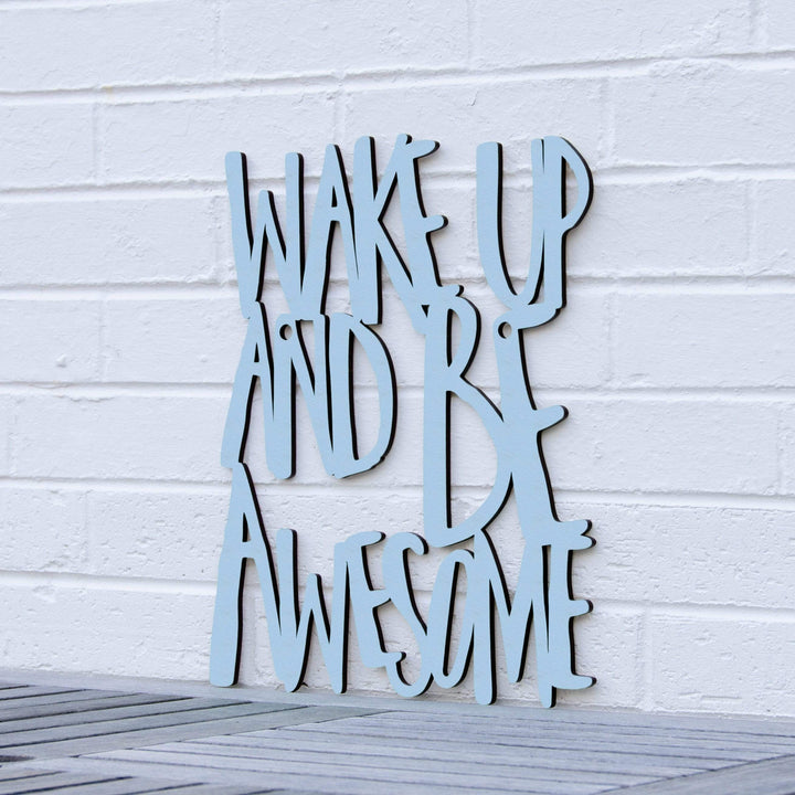 Spunky Fluff Proudly handmade in South Dakota, USA Medium / Powder Wake Up and Be Awesome