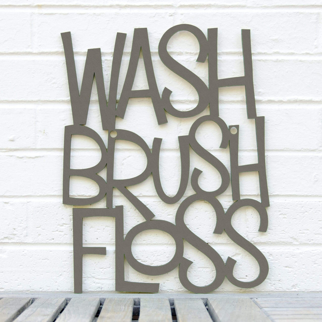Spunky Fluff Proudly handmade in South Dakota, USA Medium / Charcoal Gray Wash Brush Floss