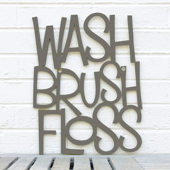 Spunky Fluff Proudly handmade in South Dakota, USA Medium / Charcoal Gray Wash Brush Floss
