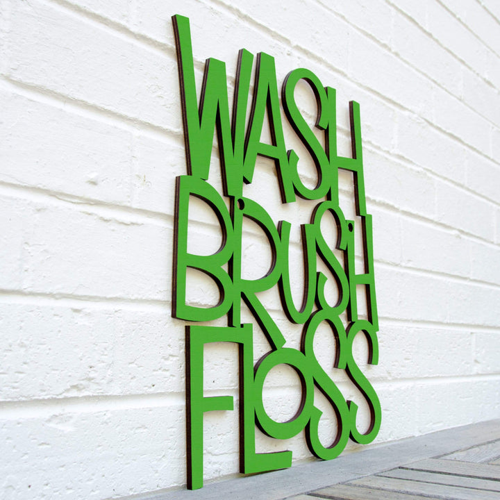 Spunky Fluff Proudly handmade in South Dakota, USA Medium / Grass Green Wash Brush Floss