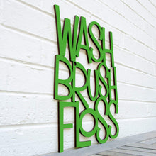 Load image into Gallery viewer, Spunky Fluff Proudly handmade in South Dakota, USA Medium / Grass Green Wash Brush Floss
