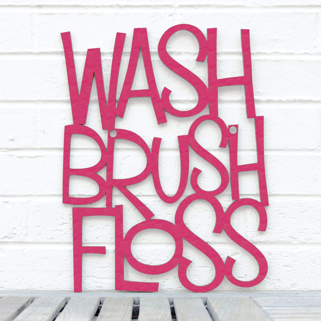 Spunky Fluff Proudly handmade in South Dakota, USA Medium / Magenta Wash Brush Floss