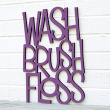 Load image into Gallery viewer, Spunky Fluff Proudly handmade in South Dakota, USA Medium / Purple Wash Brush Floss

