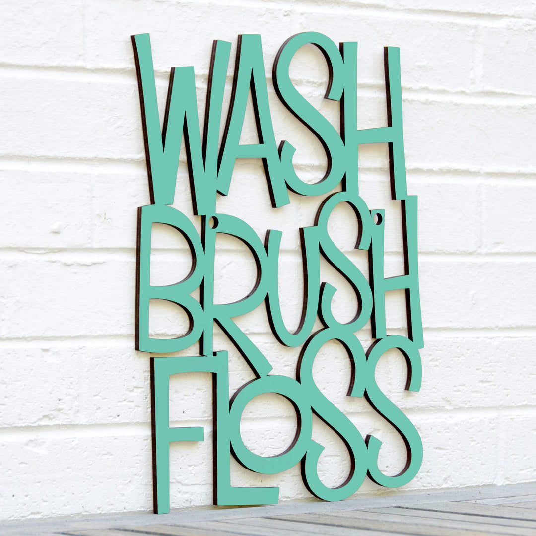 Spunky Fluff Proudly handmade in South Dakota, USA Medium / Turquoise Wash Brush Floss