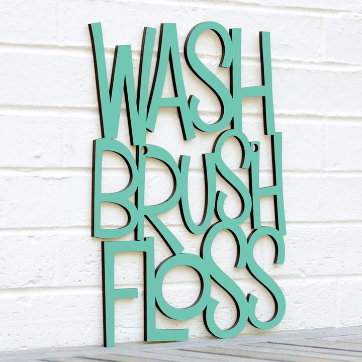 Spunky Fluff Proudly handmade in South Dakota, USA Medium / Turquoise Wash Brush Floss