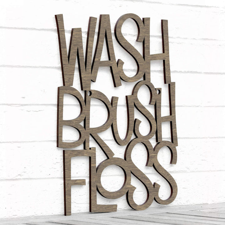 Spunky Fluff Proudly handmade in South Dakota, USA Medium / Weathered Brown Wash Brush Floss