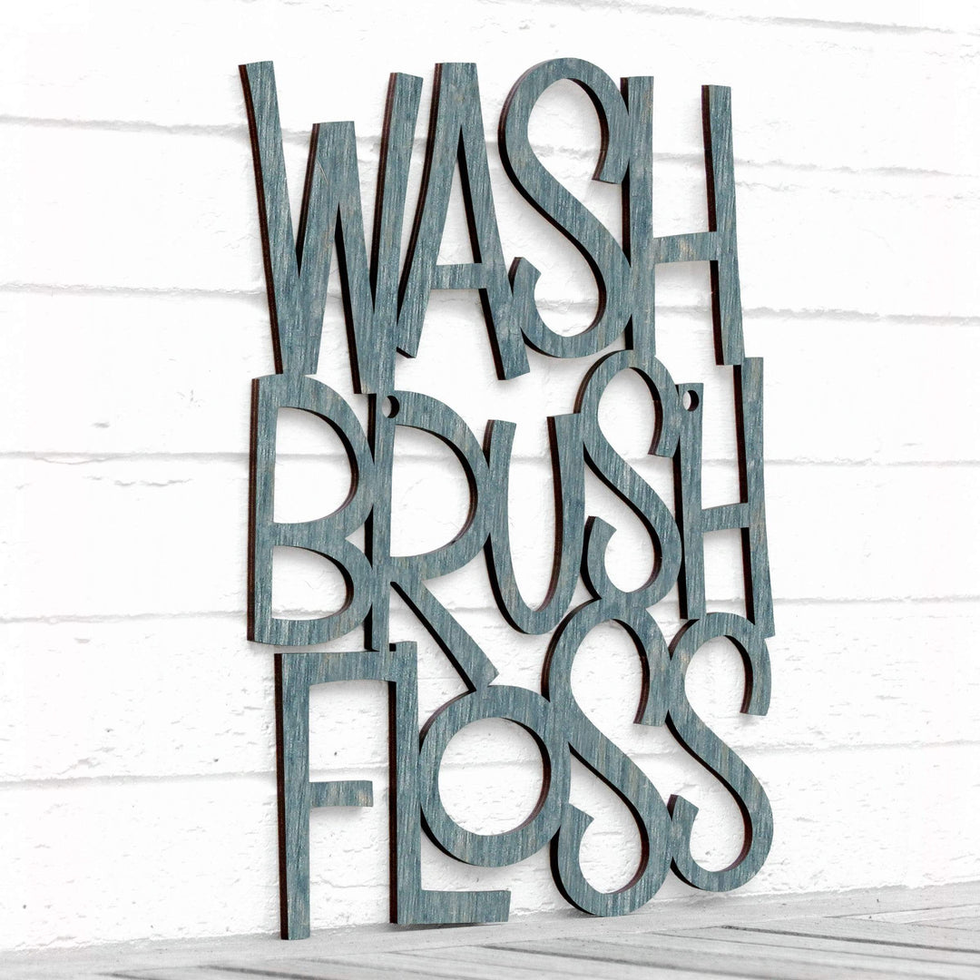 Spunky Fluff Proudly handmade in South Dakota, USA Medium / Weathered Denim Wash Brush Floss