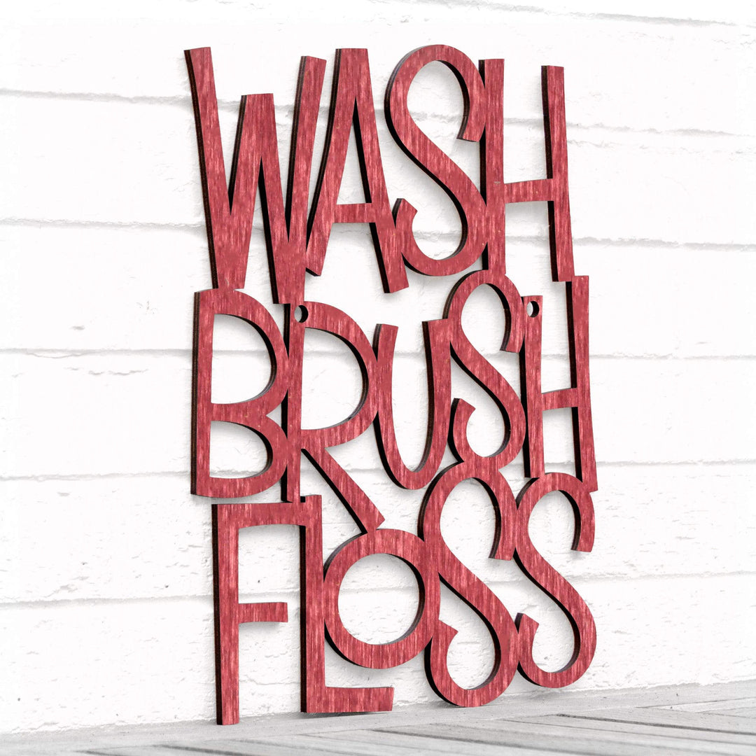 Spunky Fluff Proudly handmade in South Dakota, USA Medium / Weathered Red Wash Brush Floss