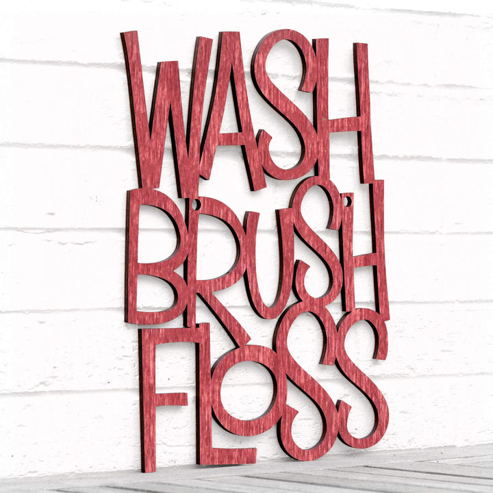 Spunky Fluff Proudly handmade in South Dakota, USA Medium / Weathered Red Wash Brush Floss