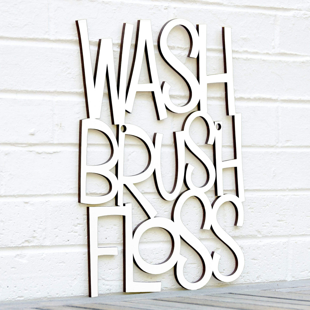 Spunky Fluff Proudly handmade in South Dakota, USA Medium / White Wash Brush Floss