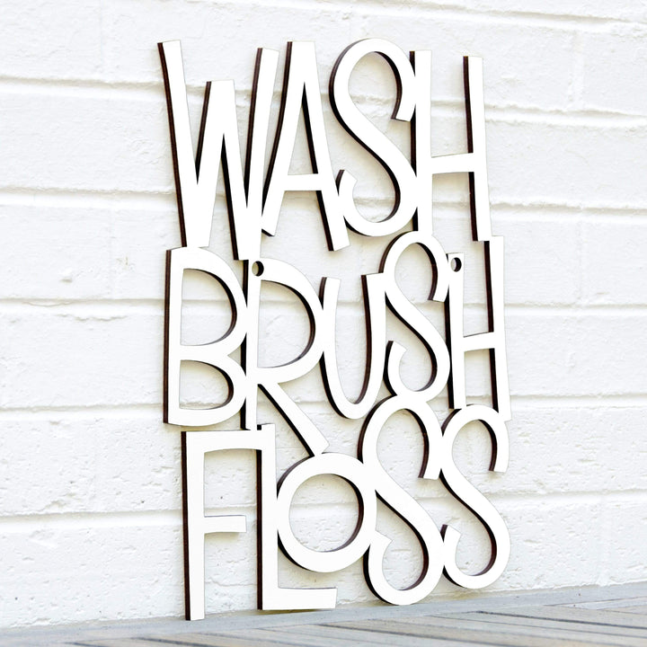 Spunky Fluff Proudly handmade in South Dakota, USA Medium / White Wash Brush Floss